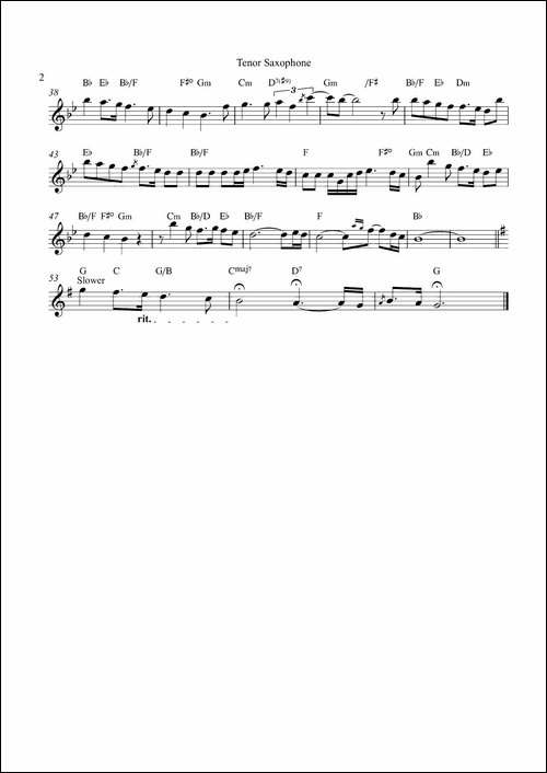 Joy-To-The-World-次中音萨克斯-萨克斯谱