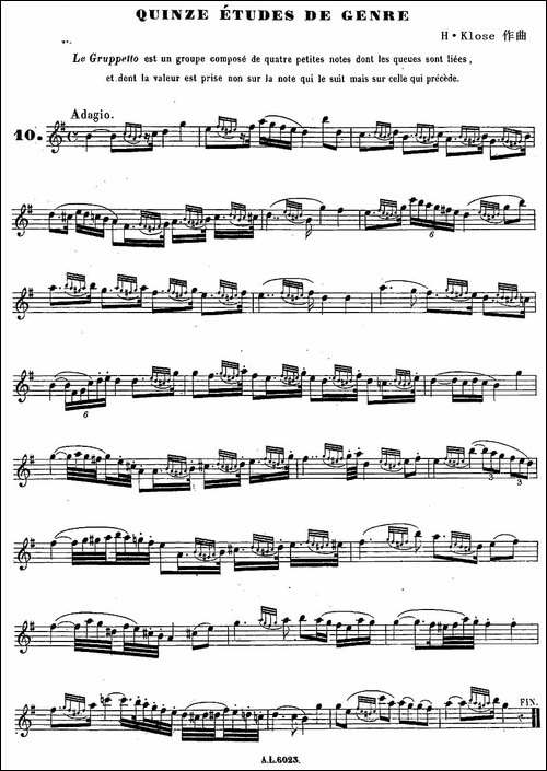 H·Klose练习曲-Quinze-etudes-de-genre—10-萨克斯谱
