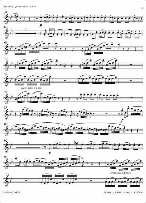 Suite-anglaise-No-2,BWV-807-法国组曲之二·前奏曲-中音萨克斯分谱-萨克斯谱