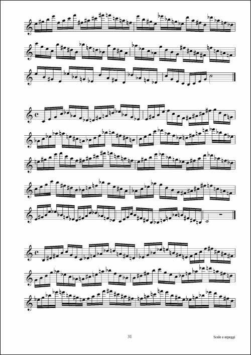 实用的萨克斯音阶练习曲集-P31——46-萨克斯谱