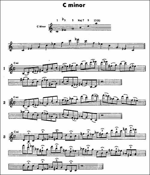 jazz经典分解和声练习-萨克斯谱