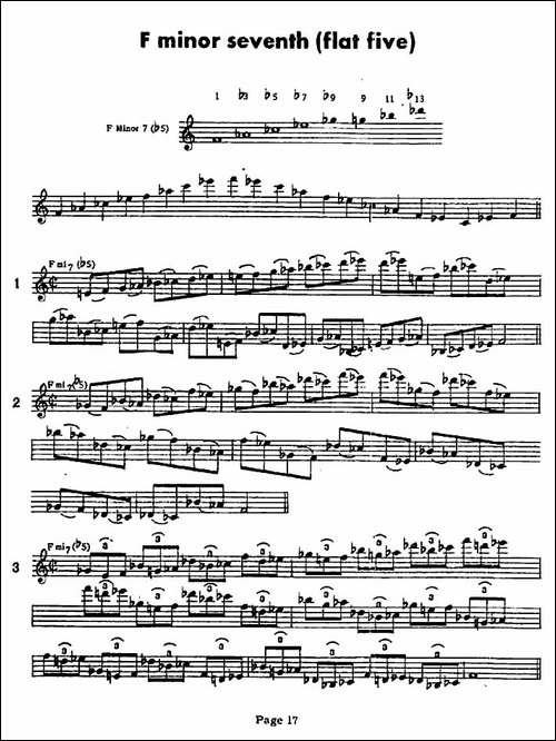 jazz经典分解和声练习-萨克斯谱