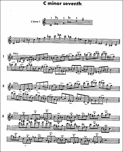 jazz经典分解和声练习-萨克斯谱