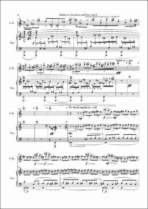 Ballade-叙事曲Op.20-高音萨克斯+钢琴伴奏-萨克斯谱