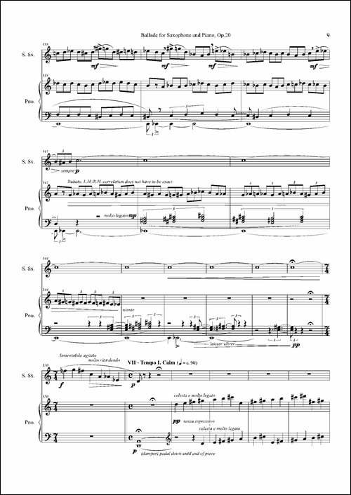 Ballade-叙事曲Op.20-高音萨克斯+钢琴伴奏-萨克斯谱