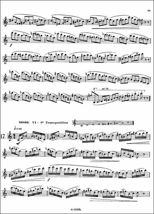 拉库尔萨克斯管练习曲28首-16—20-萨克斯谱