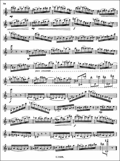 拉库尔萨克斯管练习曲28首-21—28-萨克斯谱