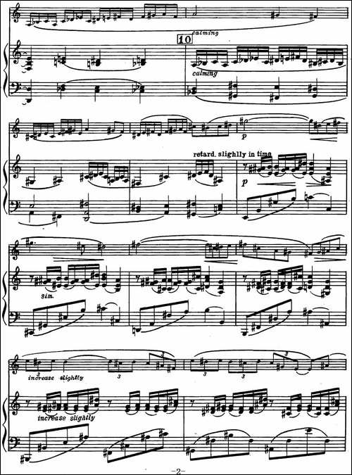 克莱斯顿《中音萨克斯管奏鸣曲》第一乐章-中萨+钢琴伴奏-萨克斯谱
