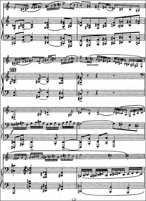 克莱斯顿《中音萨克斯管奏鸣曲》第一乐章-中萨+钢琴伴奏-萨克斯谱
