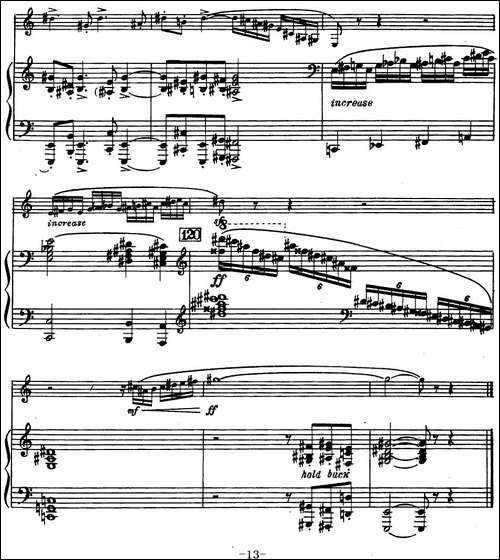 克莱斯顿《中音萨克斯管奏鸣曲》第一乐章-中萨+钢琴伴奏-萨克斯谱