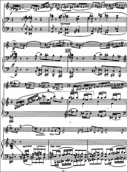 克莱斯顿《中音萨克斯管奏鸣曲》第一乐章-中萨+钢琴伴奏-萨克斯谱