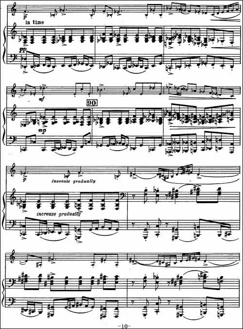 克莱斯顿《中音萨克斯管奏鸣曲》第一乐章-中萨+钢琴伴奏-萨克斯谱
