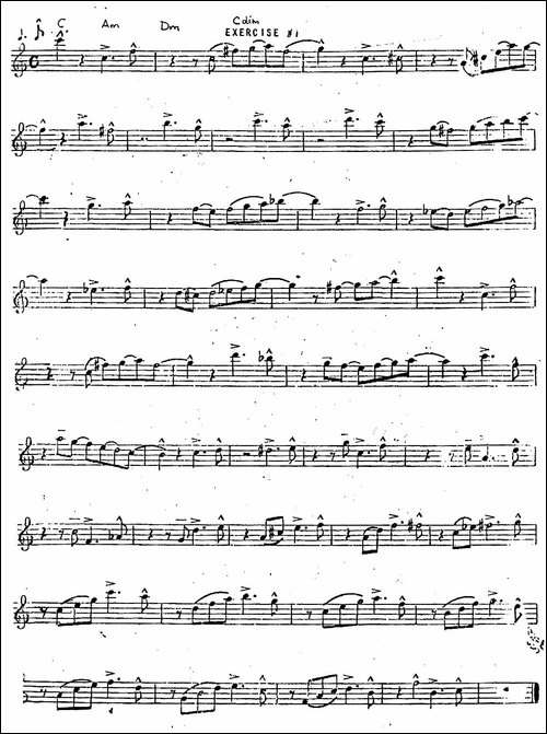Intermediate-Jazz-Conception-by-Lennie-Niehaus-20-Jazz-Exercises-萨克斯谱