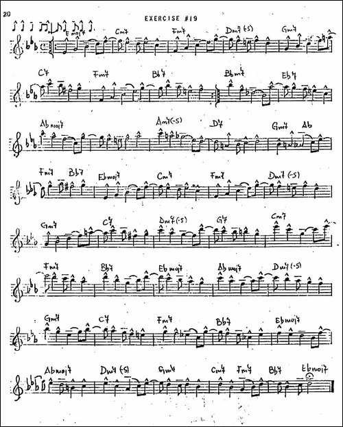 Intermediate-Jazz-Conception-by-Lennie-Niehaus-20-Jazz-Exercises-萨克斯谱