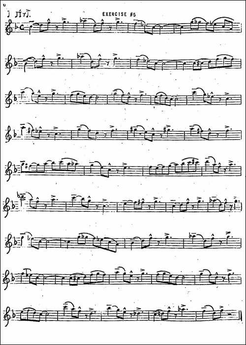 Intermediate-Jazz-Conception-by-Lennie-Niehaus-20-Jazz-Exercises-萨克斯谱