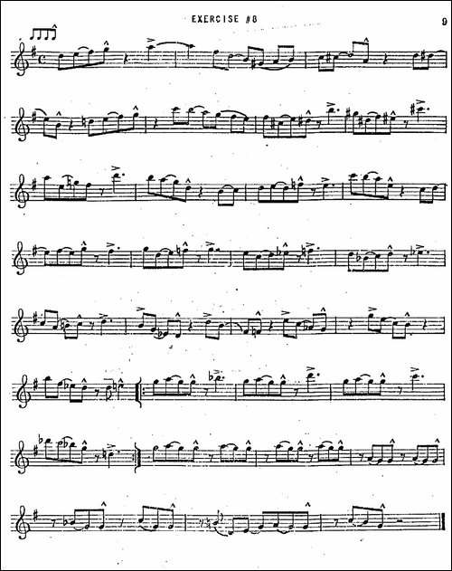 Intermediate-Jazz-Conception-by-Lennie-Niehaus-20-Jazz-Exercises-萨克斯谱