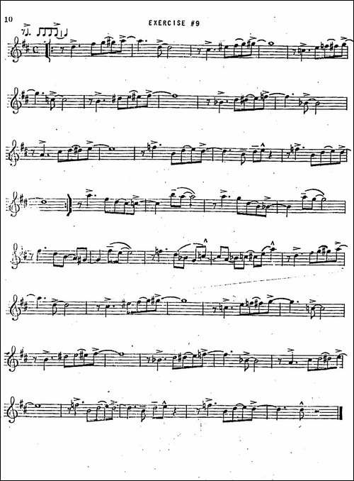 Intermediate-Jazz-Conception-by-Lennie-Niehaus-20-Jazz-Exercises-萨克斯谱