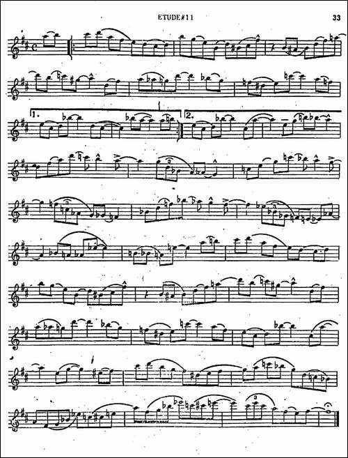Intermediate-Jazz-Conception-by-Lennie-Niehaus-25-Jazz-Etudes-萨克斯谱