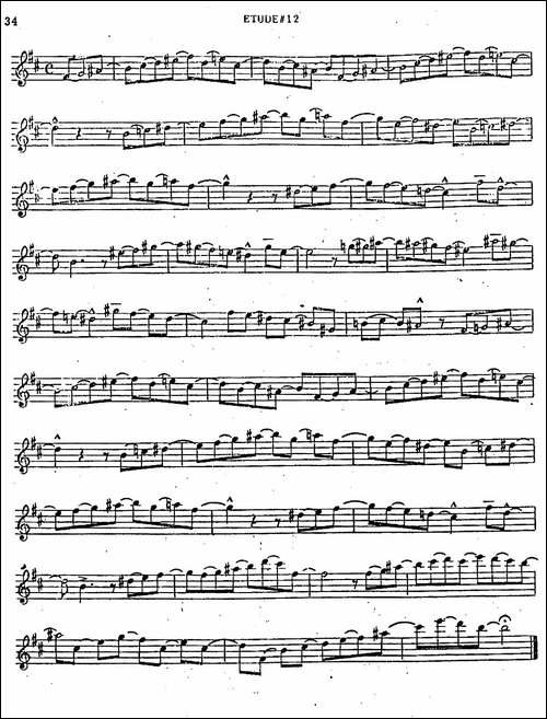 Intermediate-Jazz-Conception-by-Lennie-Niehaus-25-Jazz-Etudes-萨克斯谱