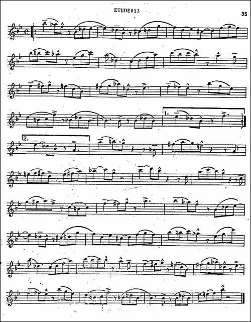 Intermediate-Jazz-Conception-by-Lennie-Niehaus-25-Jazz-Etudes-萨克斯谱