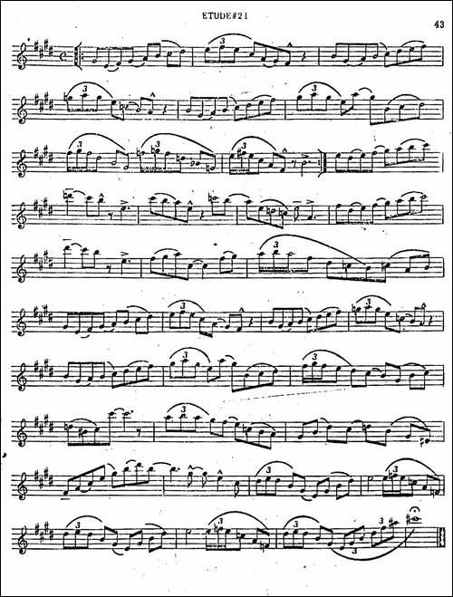 Intermediate-Jazz-Conception-by-Lennie-Niehaus-25-Jazz-Etudes-萨克斯谱