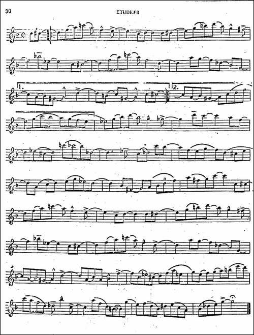 Intermediate-Jazz-Conception-by-Lennie-Niehaus-25-Jazz-Etudes-萨克斯谱