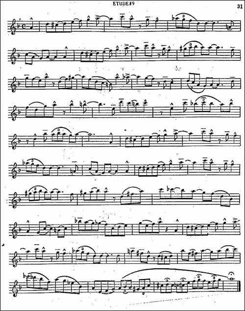 Intermediate-Jazz-Conception-by-Lennie-Niehaus-25-Jazz-Etudes-萨克斯谱