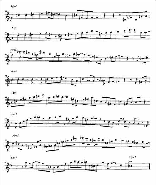SAMBA-MINOR-CHORD-SOLO-萨克斯谱