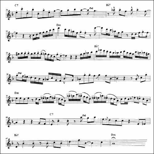 FUNK-IN-D-MINOR-萨克斯谱