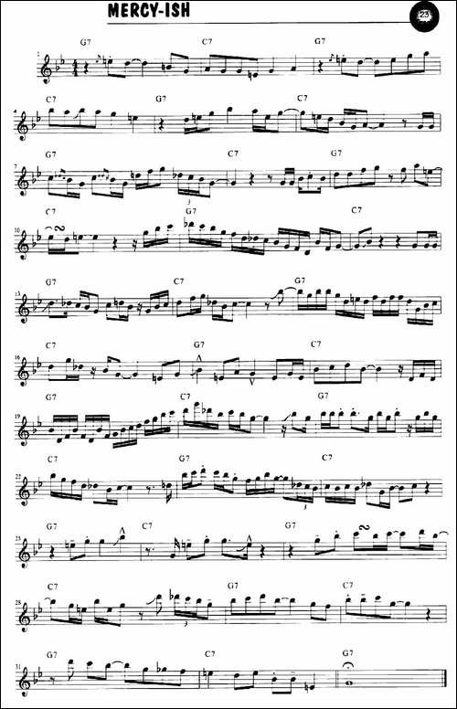 MERCY-ISH-CHART-萨克斯谱