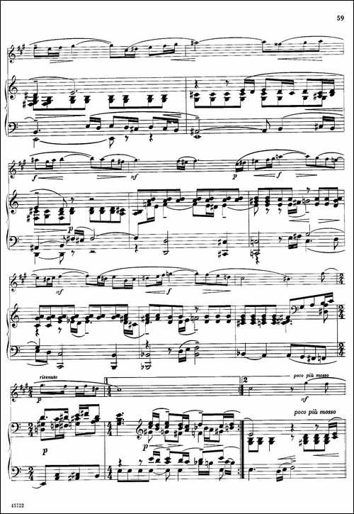 15首古典萨克斯独奏曲：13、Vocalise-中音萨克斯+钢琴伴奏-吉他谱