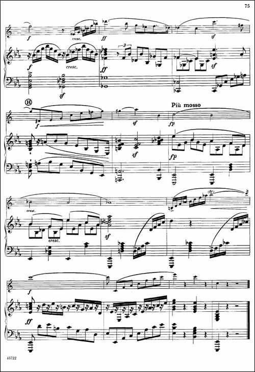 15首古典萨克斯独奏曲：15、Fantasy-Piece-中音萨克斯+钢琴伴奏-吉他谱