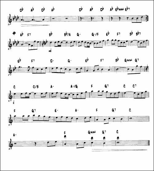 童话-第一次中音萨克斯、爵士乐版-吉他谱