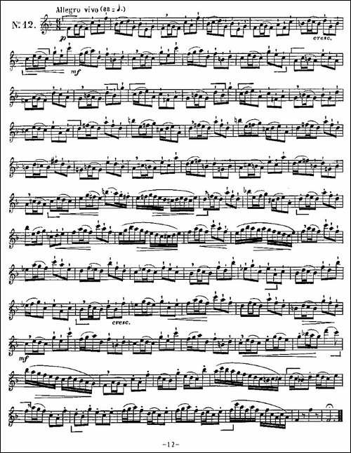 Klose-Etudes-Chantantes-Pour-Saxophone-KLOSE的15首练习曲集-萨克斯谱