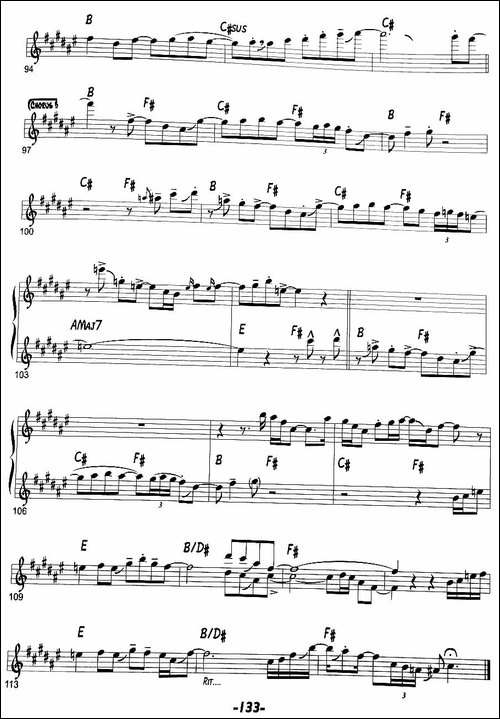 memphis-萨克斯谱