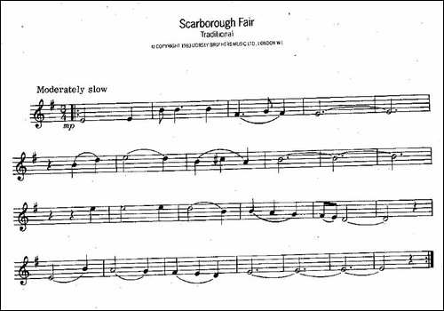 Scarborough-Fair-史卡保罗市集-萨克斯谱