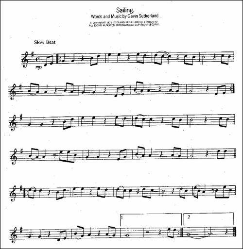 Sailing-远航-萨克斯谱