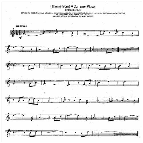 A-Summer-Place-萨克斯谱