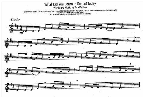 What-Did-You-Leaen-In-School-Today-萨克斯谱
