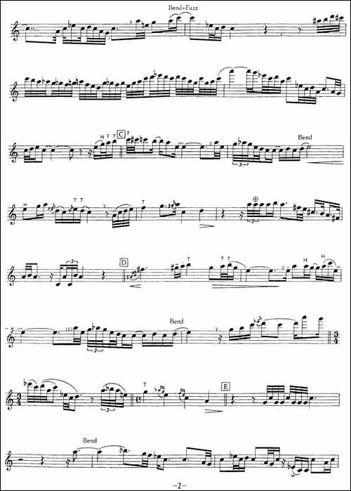 Straight-to-my-hear-萨克斯谱