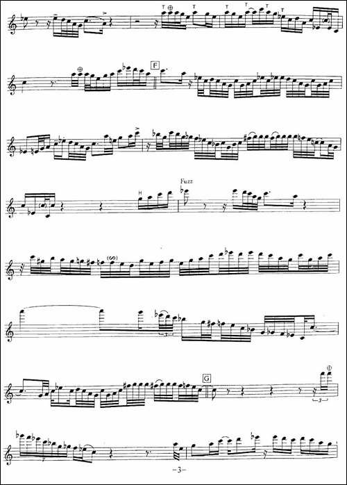 Straight-to-my-hear-萨克斯谱