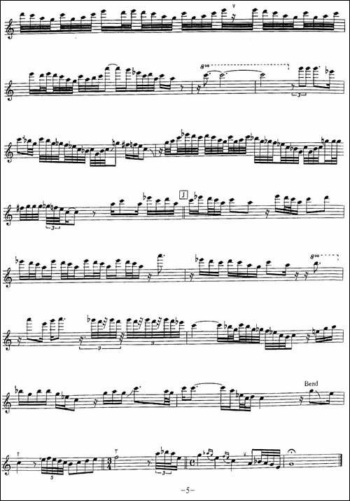 Straight-to-my-hear-萨克斯谱