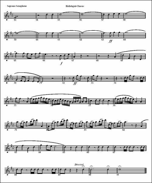 HALLELUJAH-CHORUS-哈利路亚-萨克斯谱