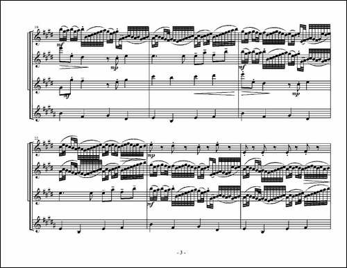 Kanon-in-D-Dur-卡农四重奏-萨克斯谱