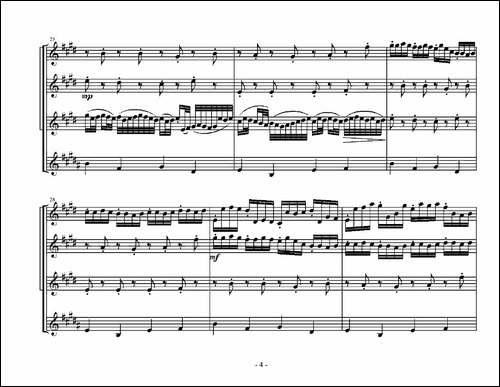 Kanon-in-D-Dur-卡农四重奏-萨克斯谱