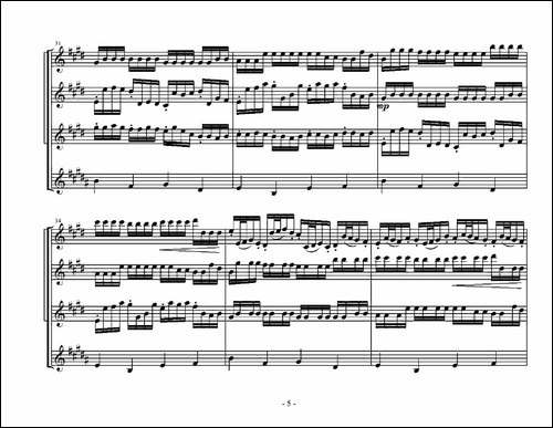 Kanon-in-D-Dur-卡农四重奏-萨克斯谱