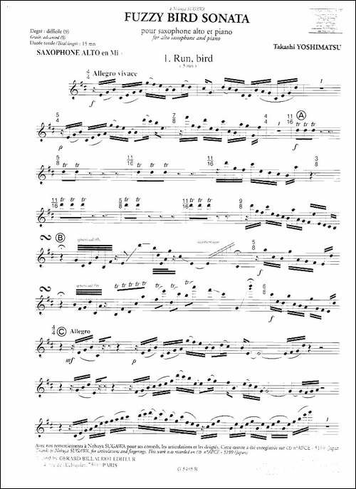 毛绒鸟奏鸣曲之一-须川展也的《Fuzzy-Bird-Sonata》-吉他谱