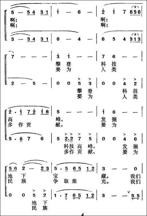 我有一个美好的理想-合唱