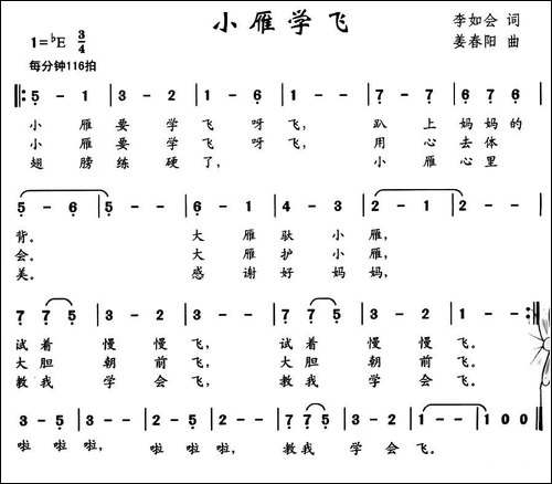 小雁学飞