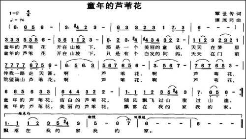 童年的芦苇花